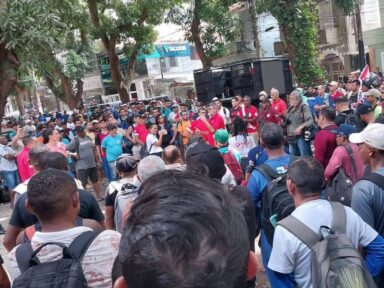 Trabalhadores da construção civil paralisam obras da COP30 em Belém por reajuste salarial