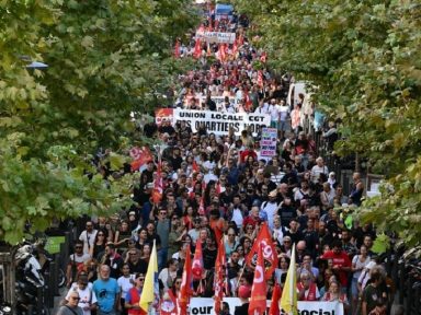 Arrocho de Macron é repudiado com greve e protestos atendendo ao chamado de “Bloqueie Tudo”