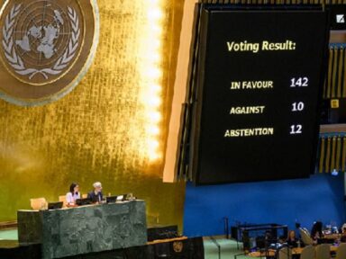 ONU reitera por 142 votos a 10 a exigência do cessar-fogo em Gaza