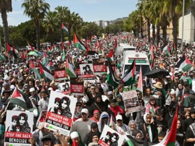 Marcha na África do Sul exige corte de relações com o apartheid de Israel